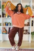 Terry B Classic Sweatshirt Apricot Sorbet